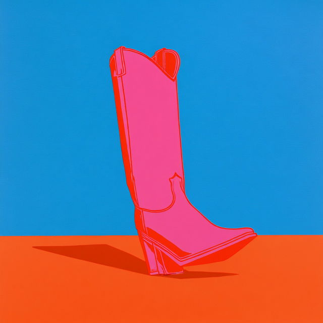 Michael Craig-Martin style, Midjourney V8.2, render 3 of 4