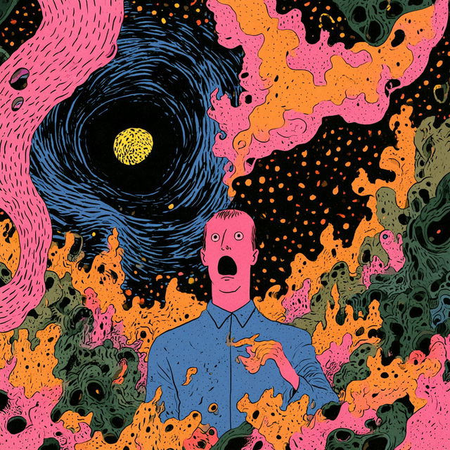 Michael DeForge style, Midjourney V8.2, render 1 of 4
