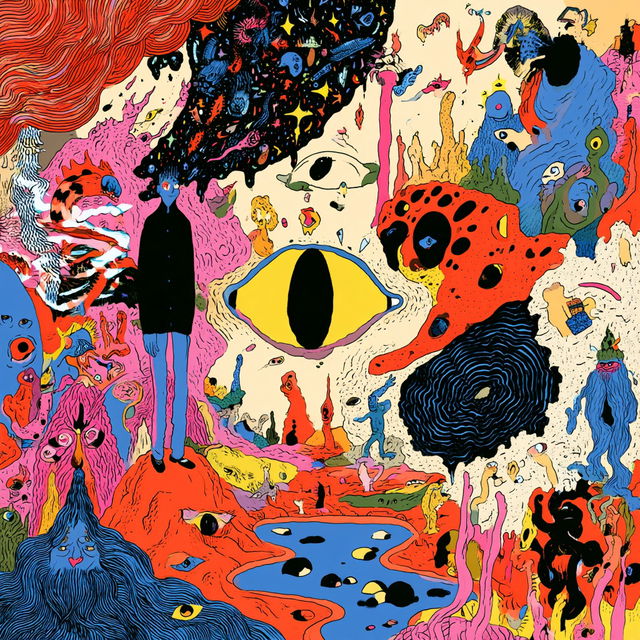 Michael DeForge style, Midjourney V8.2, render 4 of 4