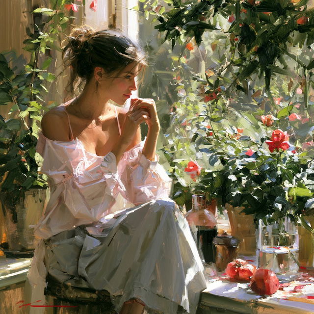 Michael Garmash style, Midjourney V8.2, render 2 of 4
