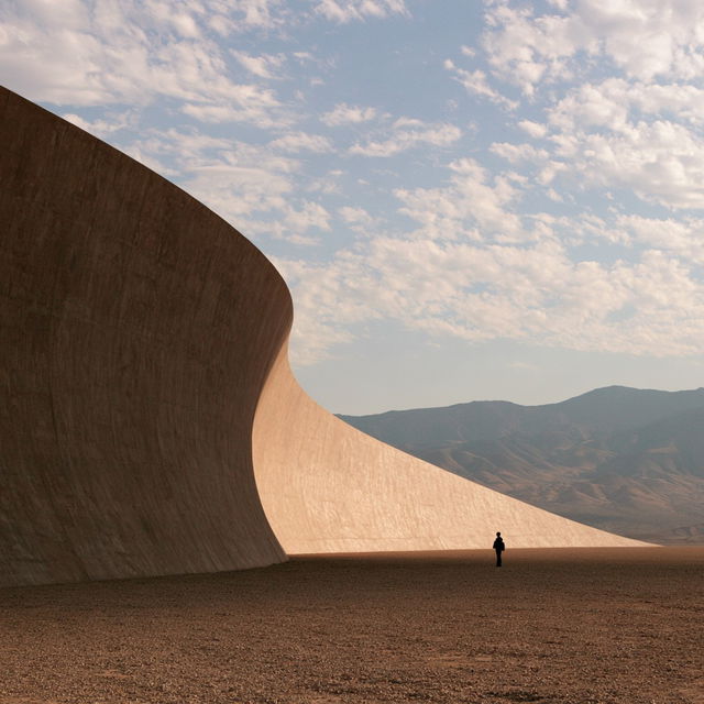 Michael Heizer style, Midjourney V8.2, render 4 of 4