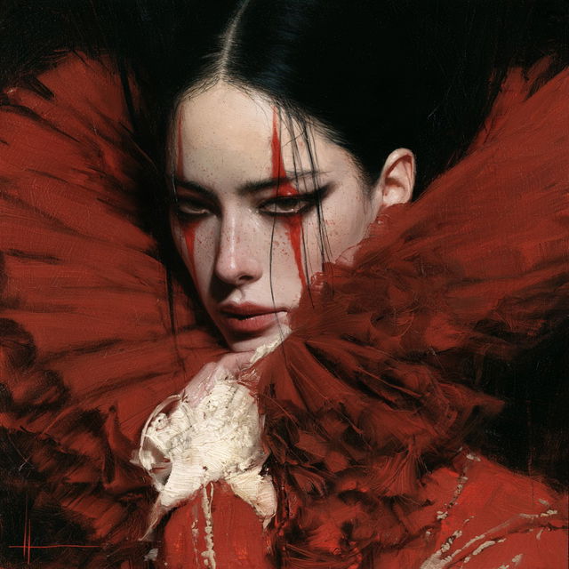 Michael Hussar style, Midjourney V8.2, render 3 of 4