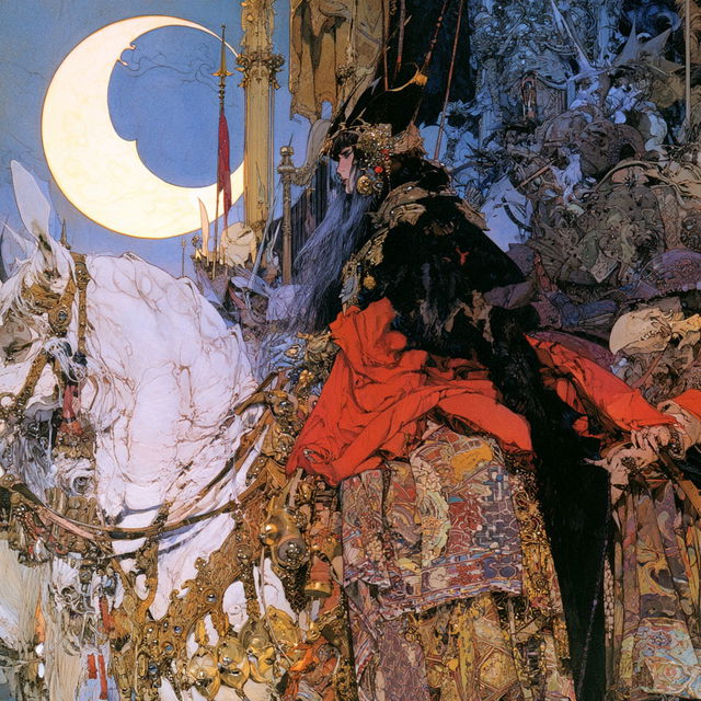 Michael Kaluta style, Midjourney V8.2, render 1 of 4