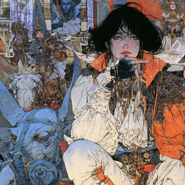 Michael Kaluta style, Midjourney V8.2, render 3 of 4