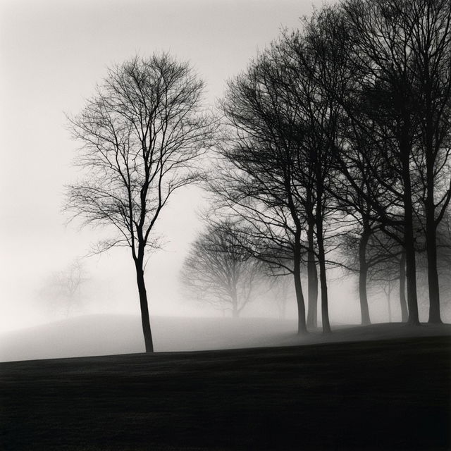 Michael Kenna style, Midjourney V8.2, render 3 of 4