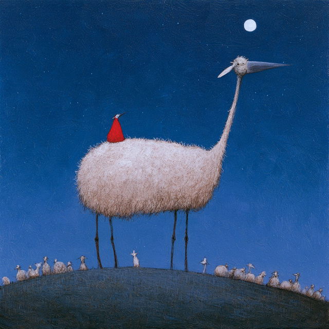 Michael Leunig style, Midjourney V8.2, render 3 of 4