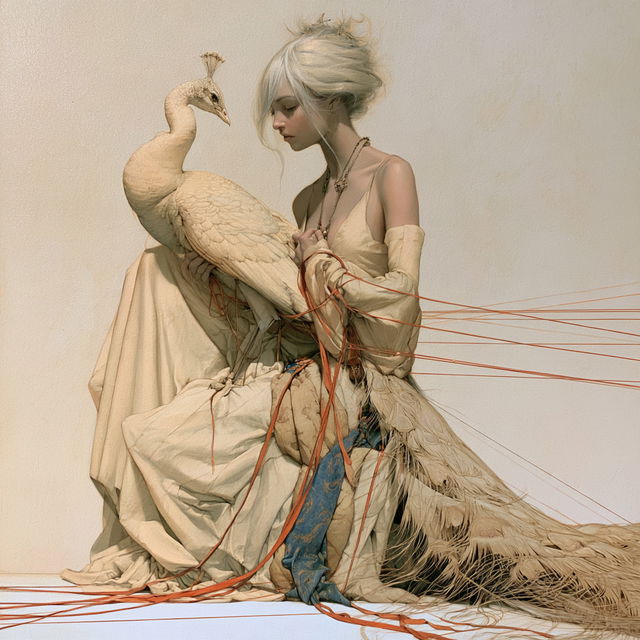 Michael Parkes style, Midjourney V8.2, render 3 of 4