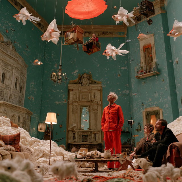 Michel Gondry style, Midjourney V8.2, render 3 of 4
