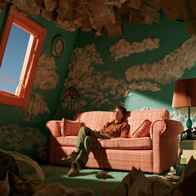 Michel Gondry style, Midjourney V8.2, render 4 of 4