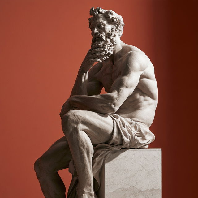 Michelangelo style, Midjourney V8.2, render 1 of 4
