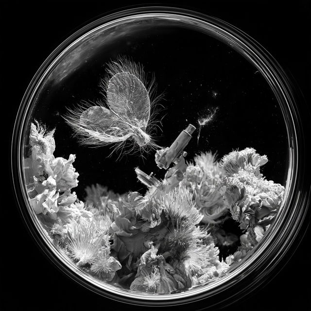 Micrographia style, Midjourney V8.2, render 3 of 4