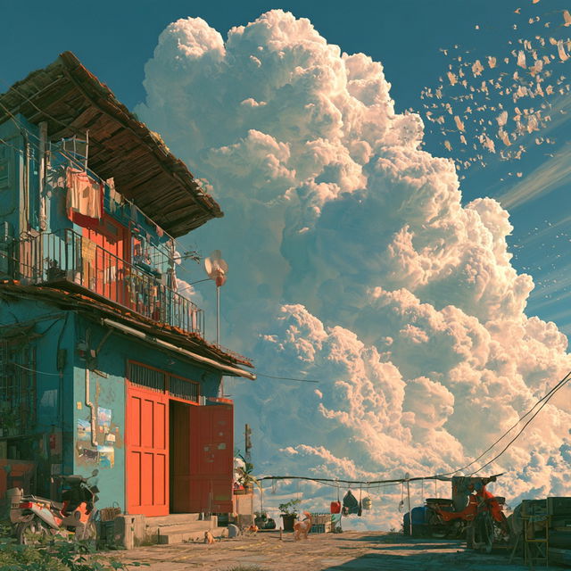 Midday style, Midjourney V8.2, render 4 of 4