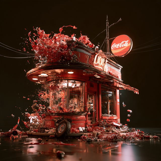 Mike Campau style, Midjourney V8.2, render 1 of 4
