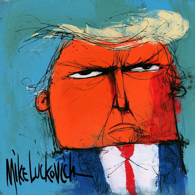 Mike Luckovich style, Midjourney V8.2, render 3 of 4