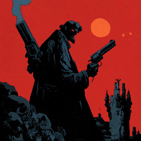 Mike Mignola style (Illustrators), Midjourney V8.2