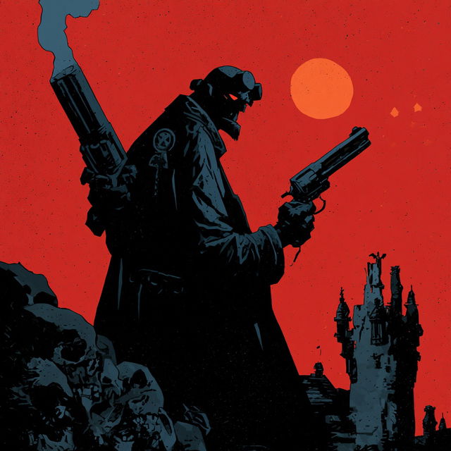 Mike Mignola style, Midjourney V8.2, render 3 of 4