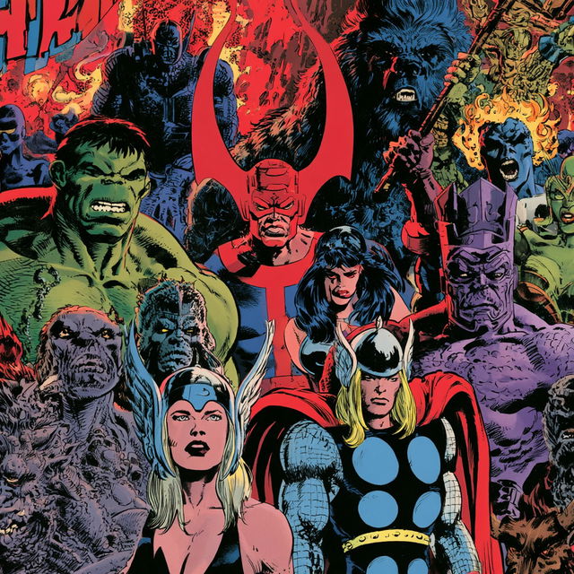 Mike Zeck style, Midjourney V8.2, render 2 of 4