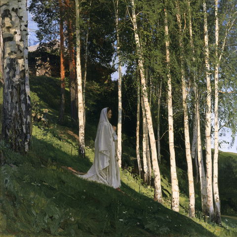 Mikhail Nesterov style (Painters), Midjourney V8.2