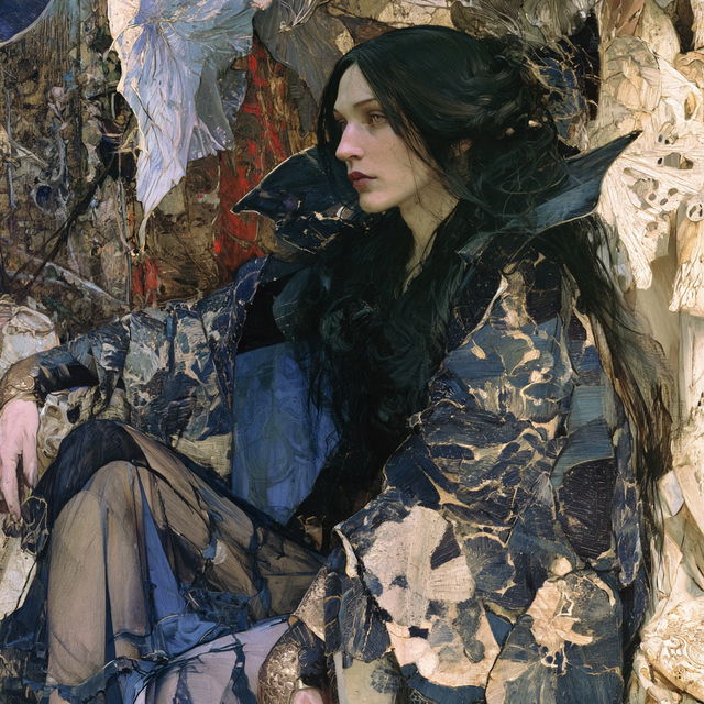 Mikhail Vrubel style, Midjourney V8.2, render 2 of 4