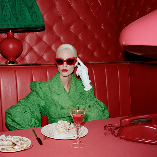 Miles Aldridge style, Midjourney V8.2, render 2 of 4