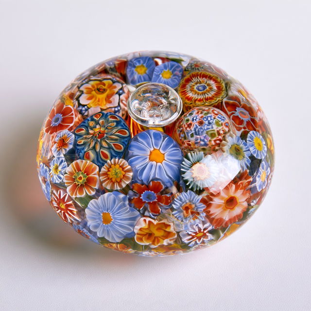 Millefiori glass style, Midjourney V8.2, render 4 of 4