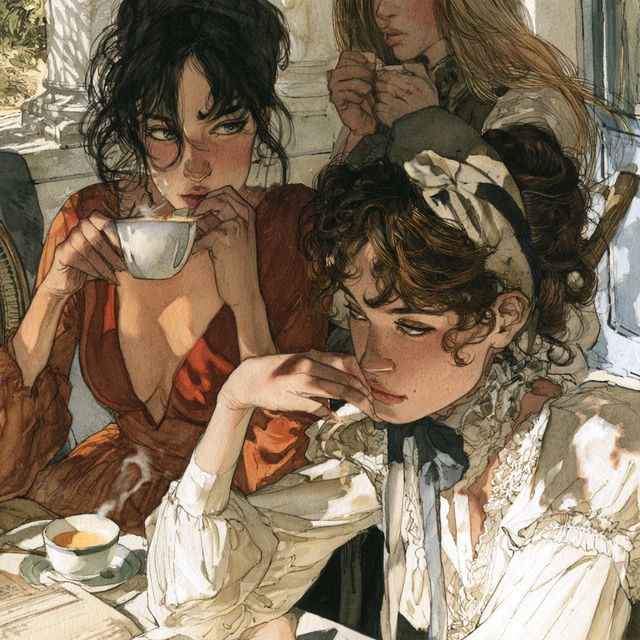 Milo Manara style, Midjourney V8.2, render 2 of 4