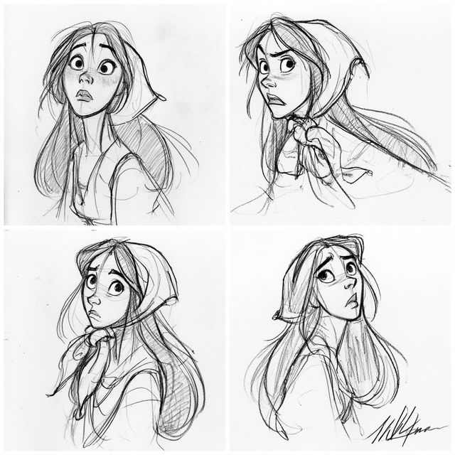 Milt Kahl style, Midjourney V8.2, render 4 of 4