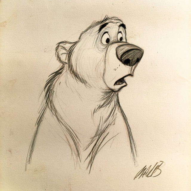 Milt Kahl style, Midjourney V8.2, render 3 of 4