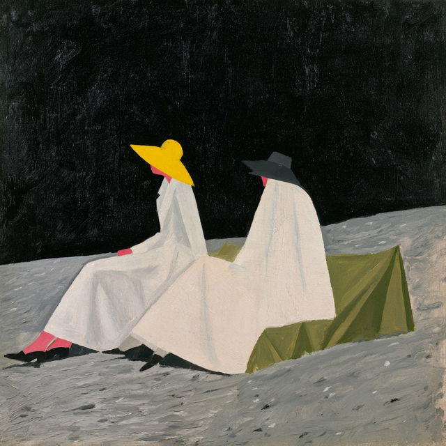 Milton Avery style, Midjourney V8.2, render 2 of 4