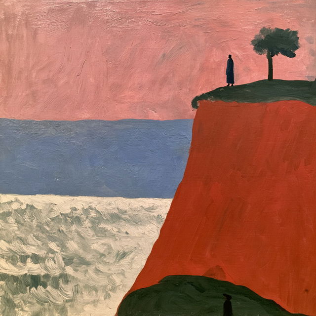 Milton Avery style, Midjourney V8.2, render 4 of 4