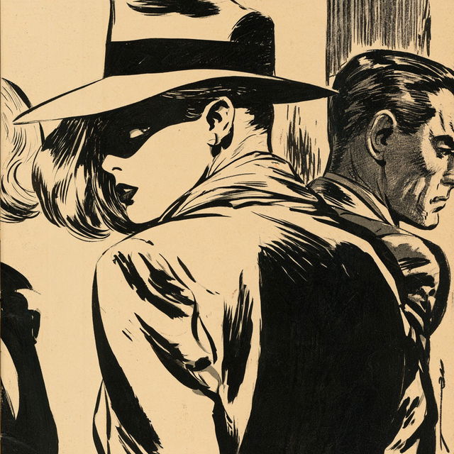 Milton Caniff style, Midjourney V8.2, render 2 of 4