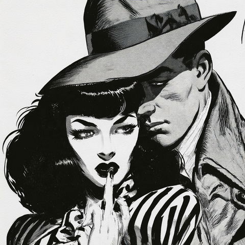 Milton Caniff style (Illustrators), Midjourney V8.2