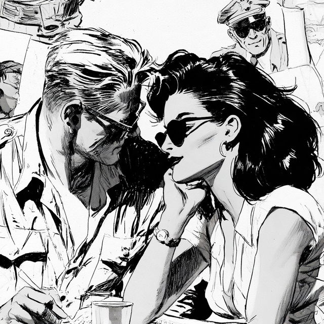 Milton Caniff style, Midjourney V8.2, render 3 of 4