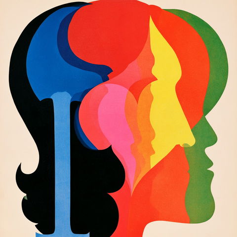 Milton Glaser style (Designers), Midjourney V8.2