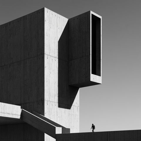 Minimalist architecture style (Genres), Midjourney V8.2