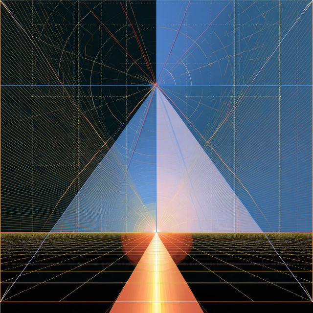 Minkowski diagram style, Midjourney V8.2, render 2 of 4