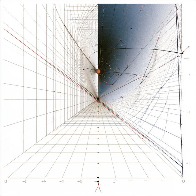 Minkowski diagram style, Midjourney V8.2, render 3 of 4