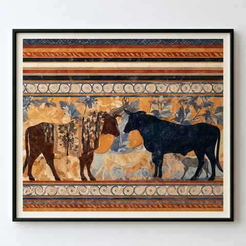 Minoan art style (Genres), Midjourney V8.2