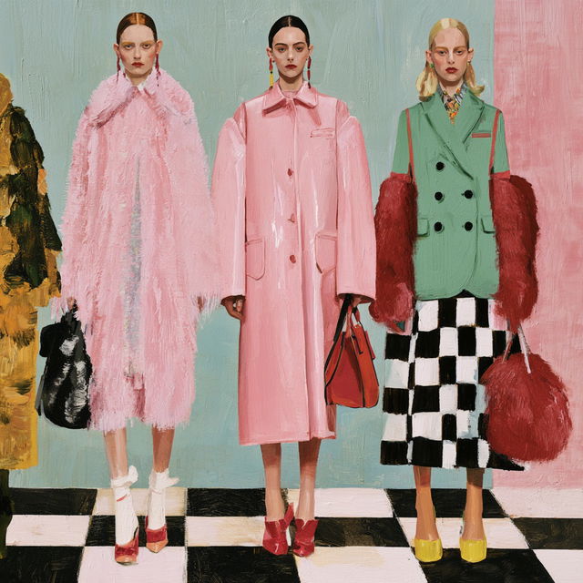 Miuccia Prada style, Midjourney V8.2, render 2 of 4