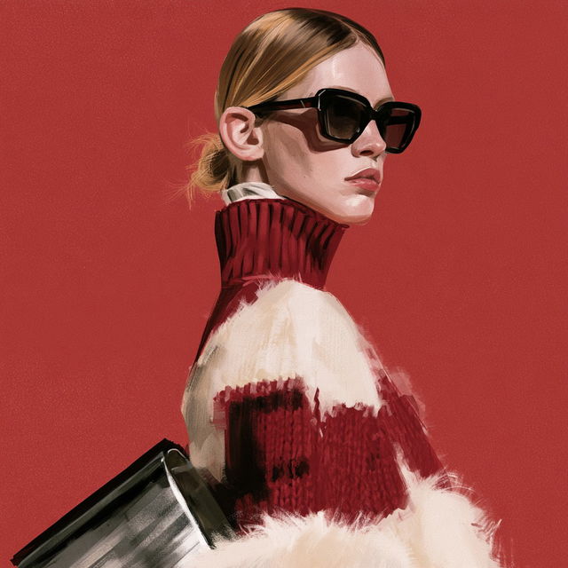 Miuccia Prada style, Midjourney V8.2, render 3 of 4