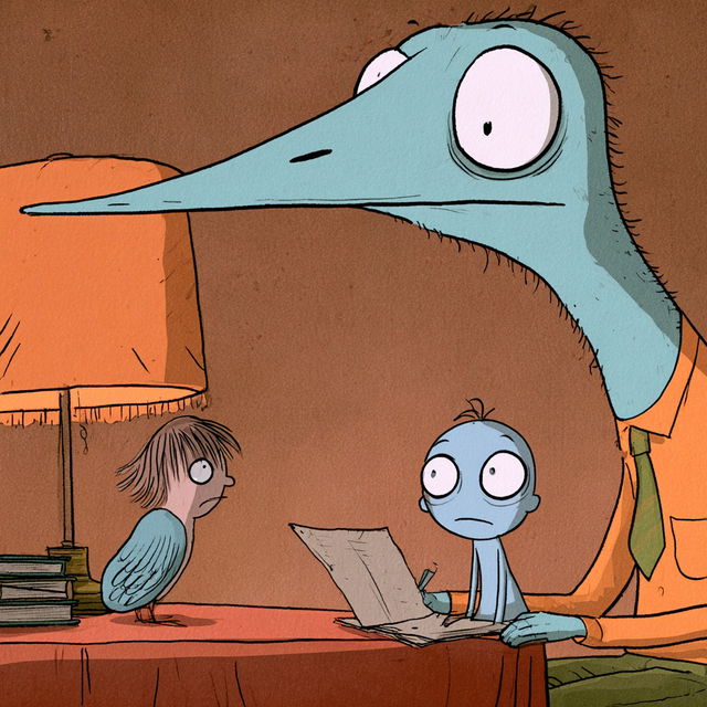 Mo Willems style, Midjourney V8.2, render 1 of 4