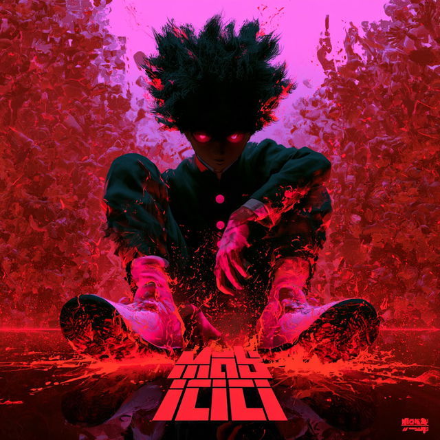 Mob Psycho 100 style, Midjourney V8.2, render 2 of 4