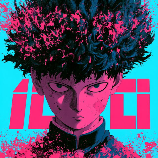 Mob Psycho 100 style, Midjourney V8.2, render 3 of 4