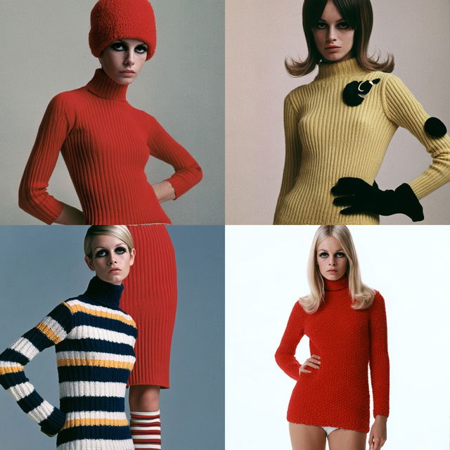 Mod fashion style, Midjourney V8.2, render 2 of 4