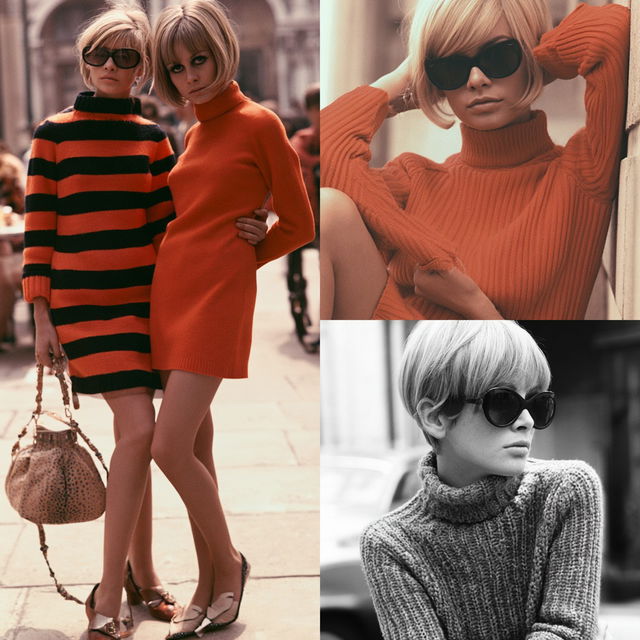 Mod fashion style, Midjourney V8.2, render 3 of 4