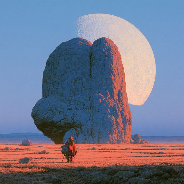 Moebius style, Midjourney V8.2, render 4 of 4