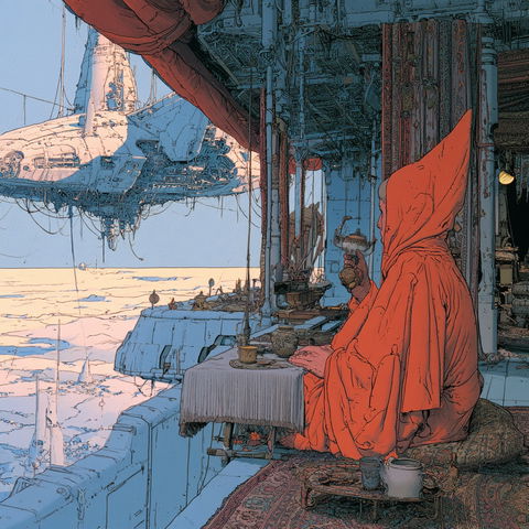 Moebius style (Illustrators), Midjourney V8.2