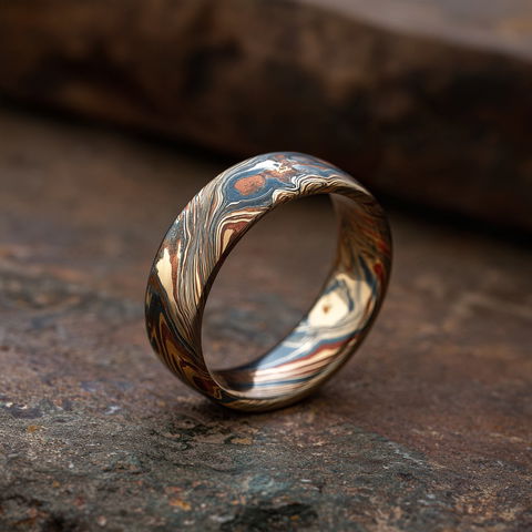 Mokume-gane style (Techniques), Midjourney V8.2