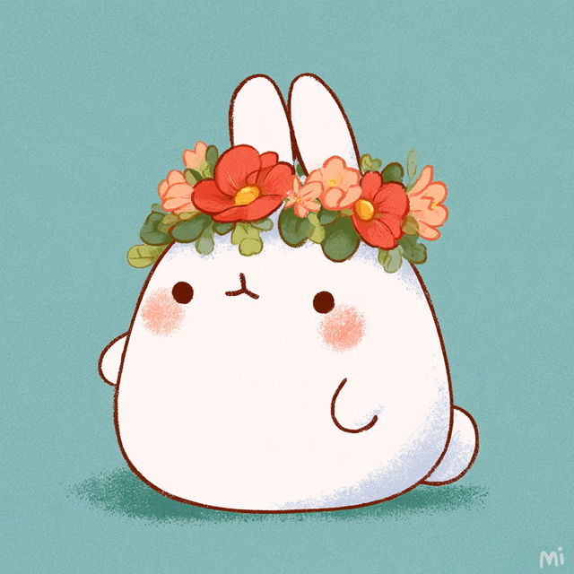 Molang style, Midjourney V8.2, render 2 of 4