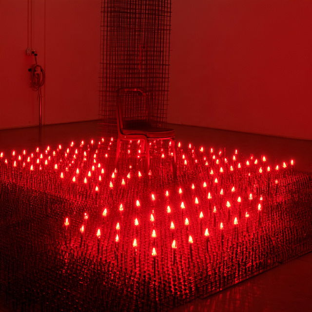 Mona Hatoum style, Midjourney V8.2, render 2 of 4